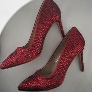 Lauren Lorraine Sparkling Red Heels